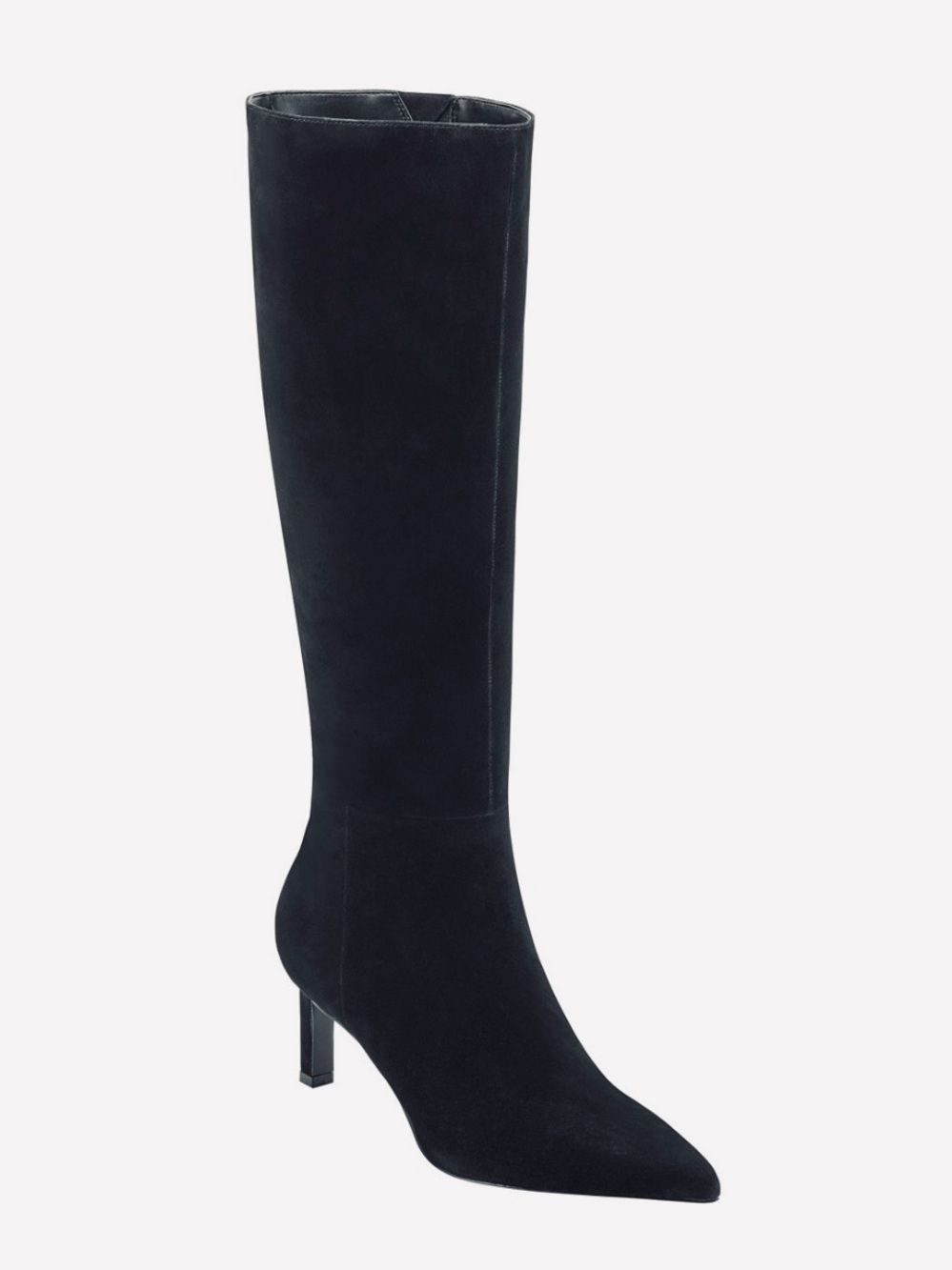Marc Fisher LTD Eva Pointed Toe Dress Boots Black Suede Size 6M